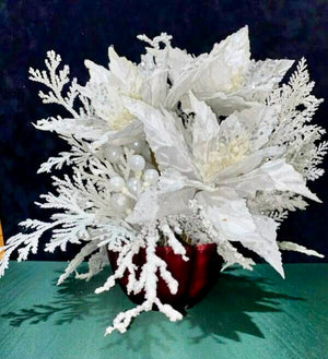 DIY White Christmas Arrangement