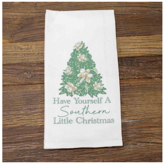 Southern Christmas Hand Towel