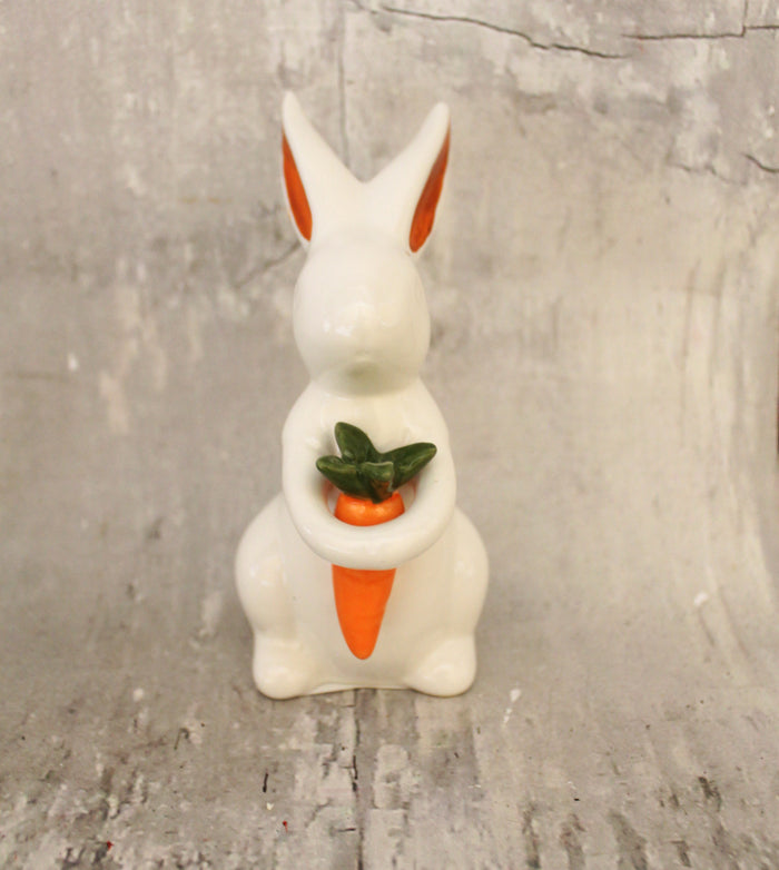 5" Ceramic White Rabbit