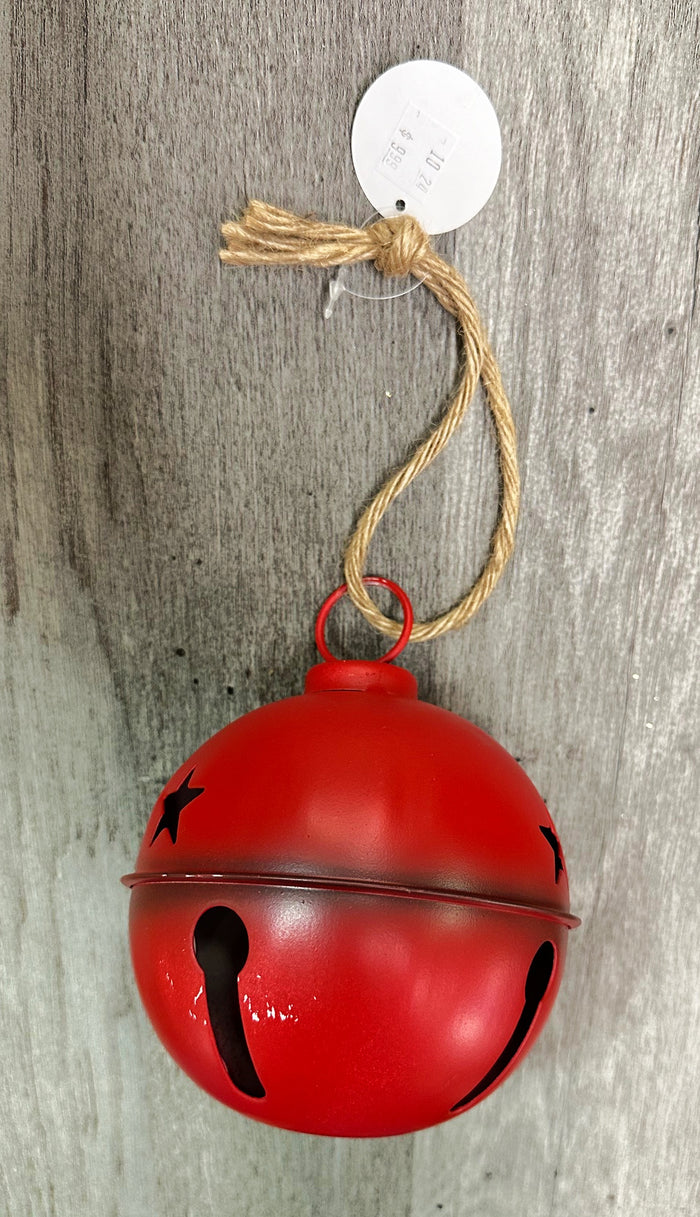 4" Medium Red Metal Bell