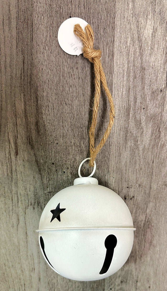 4" Medium White Metal Bell