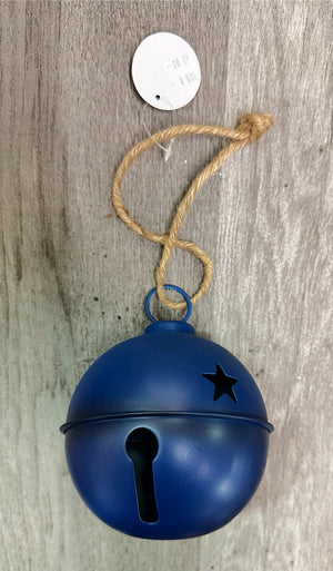 4" Medium Blue Metal Bell