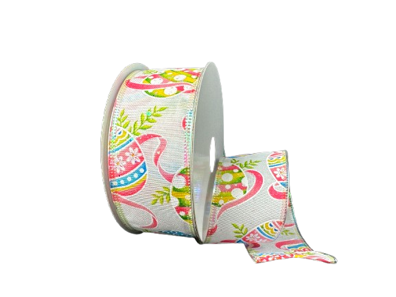 1.5" Bright Easter Eggs Ribbon