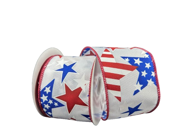 2.5" Patriotic Stars Ribbon