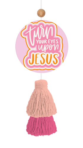 Mary Square Air Freshener Eyes Upon Jesus