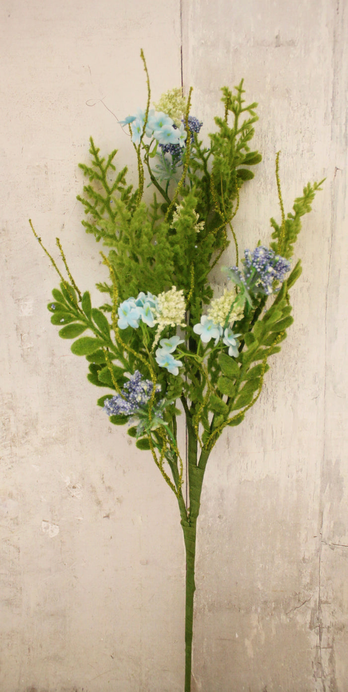 24" Blue Sedum Filler Spray