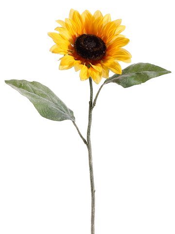 24" Large Sunflower Stem