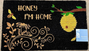 Honey I'm Home Coir Mat