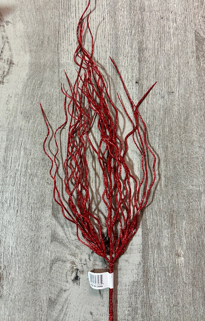 24" Red Willow Spray