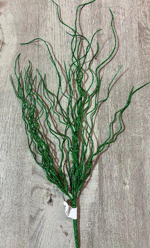 24" Emerald Green Willow Spray