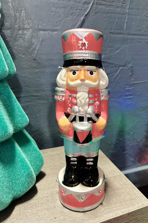 12" Pastel Ceramic Nutcracker