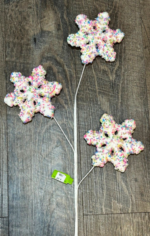 30" Sprinkles Snowflake Spray