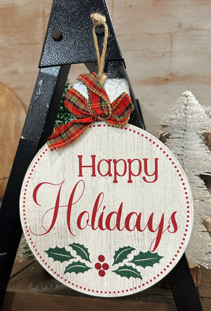 Wood Christmas Ornament Signs