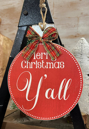 Wood Christmas Ornament Signs