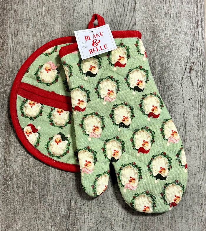 Dear Santa Christmas Potholder Set