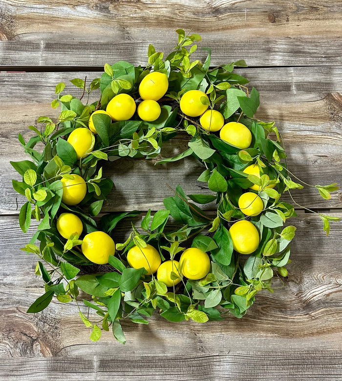 24" Bountiful Lemon Wreath