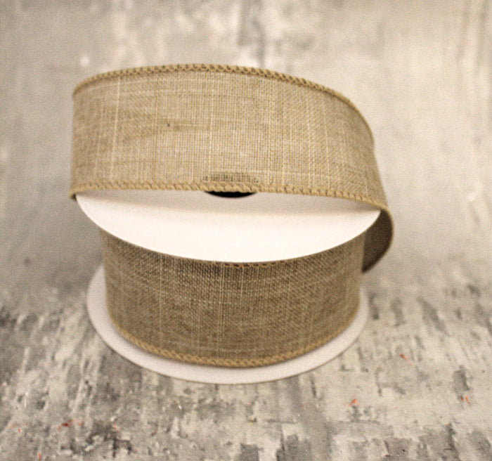 1.5" Natural Linen Ribbon