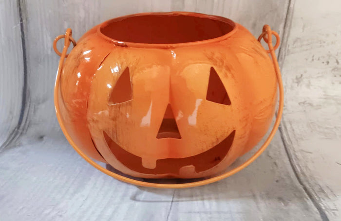 Small Metal Jack O Lantern