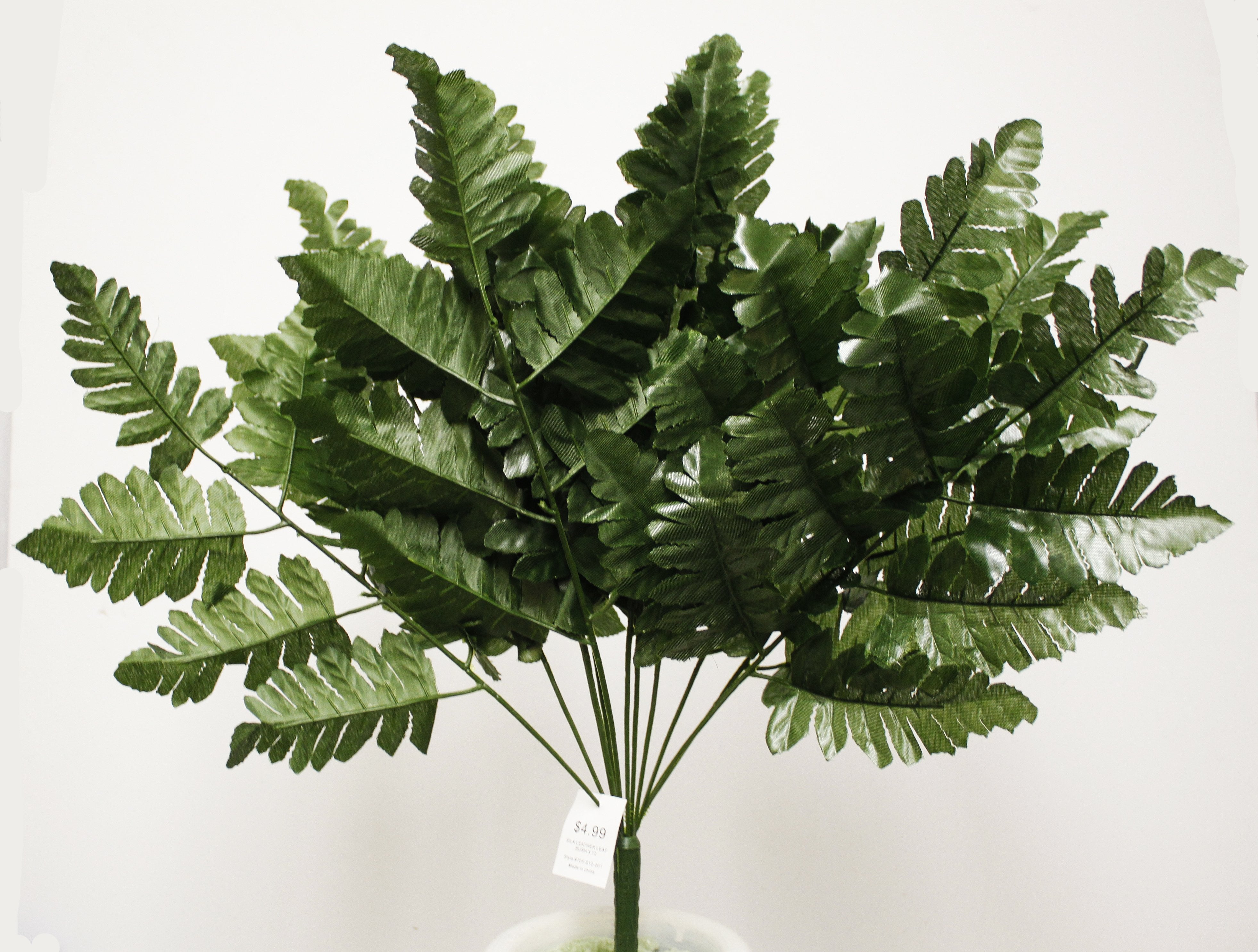 576 deals STEMS ARTIFICIAL SILK LEATHER LEAF FERN