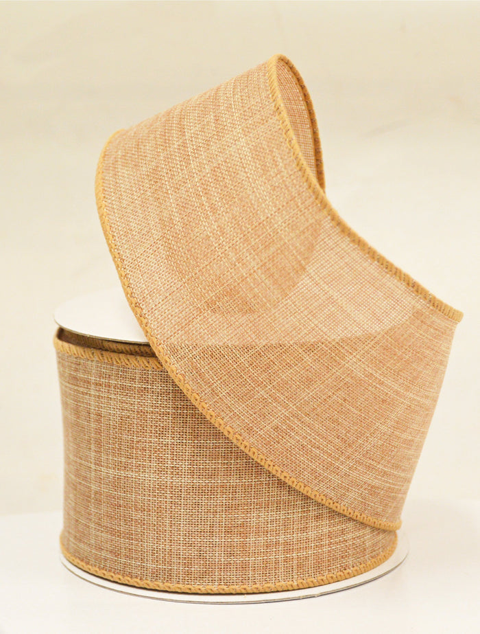 2.5" Natural Linen Ribbon