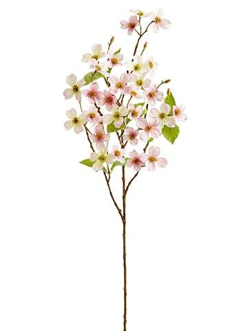 31" Pink & Cream Mini Dogwood Floral Spray