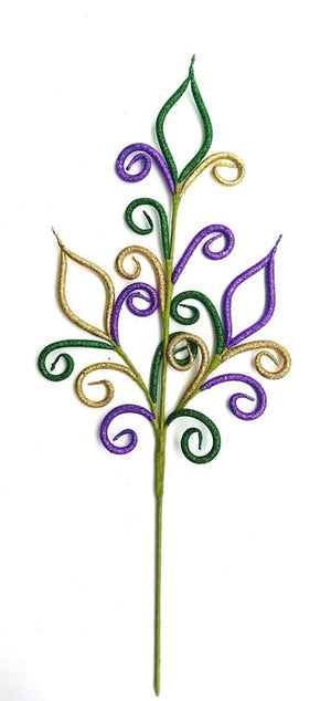 29" Mardi Gras Diamond Stem