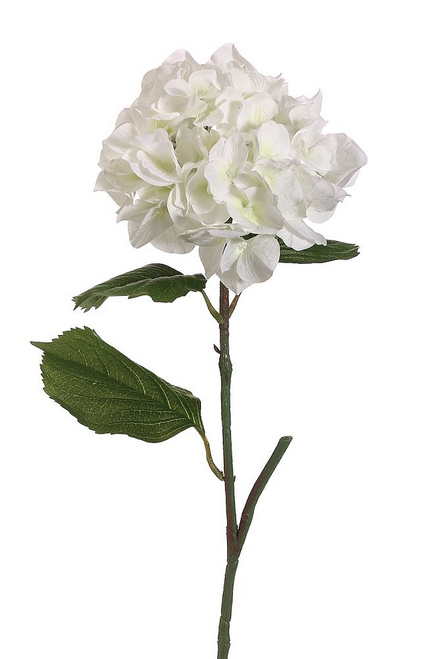 23" Cream Silk Hydrangea Stem